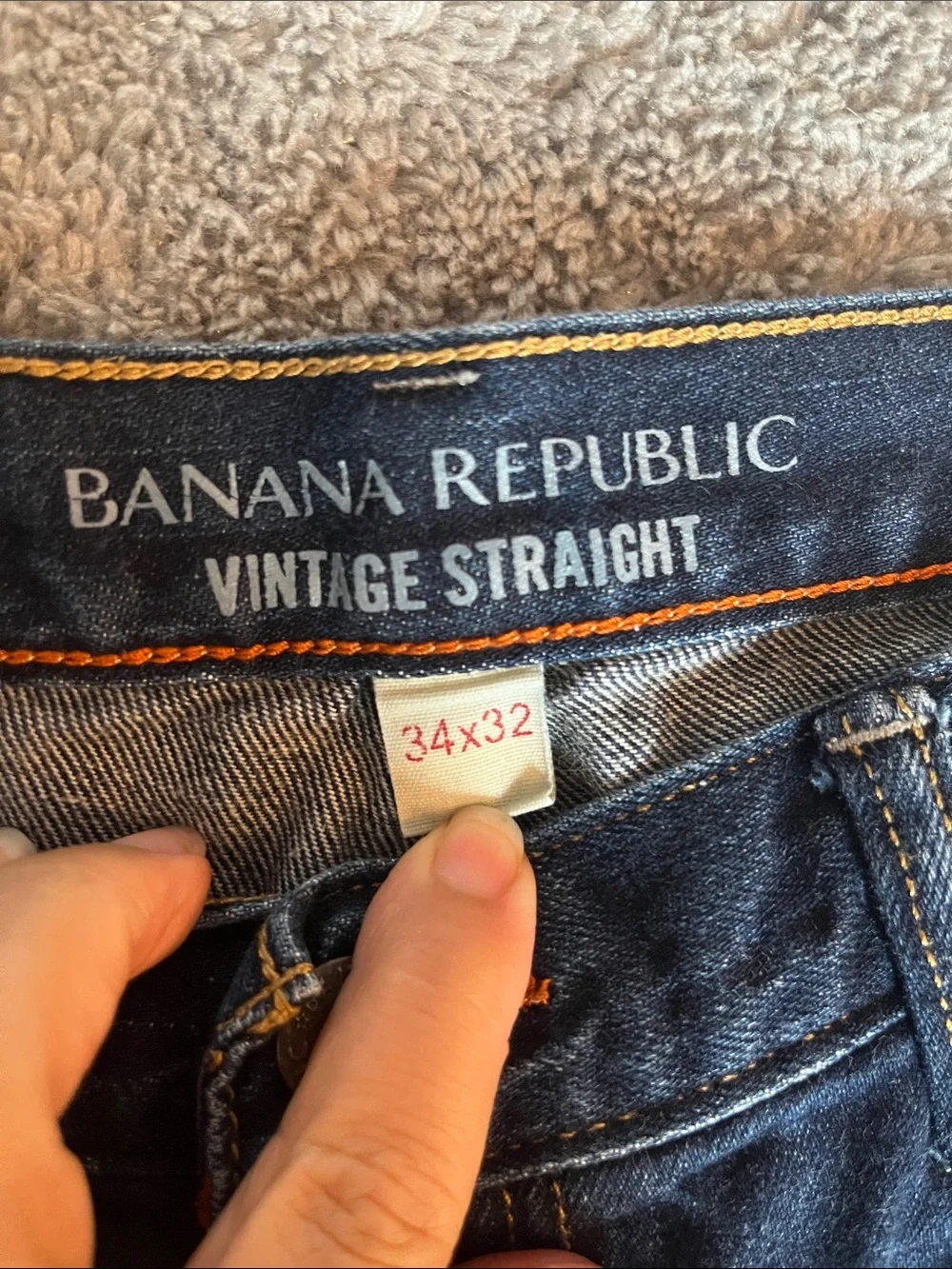 Banana Republic Men's Indigo Straight Jeans